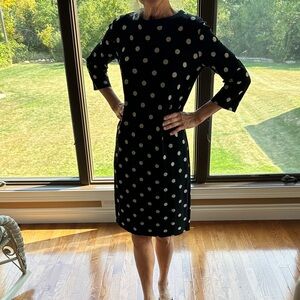 Polka Dot Black Dress ZARA